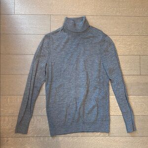 Men's Gray Turtleneck Sweater
